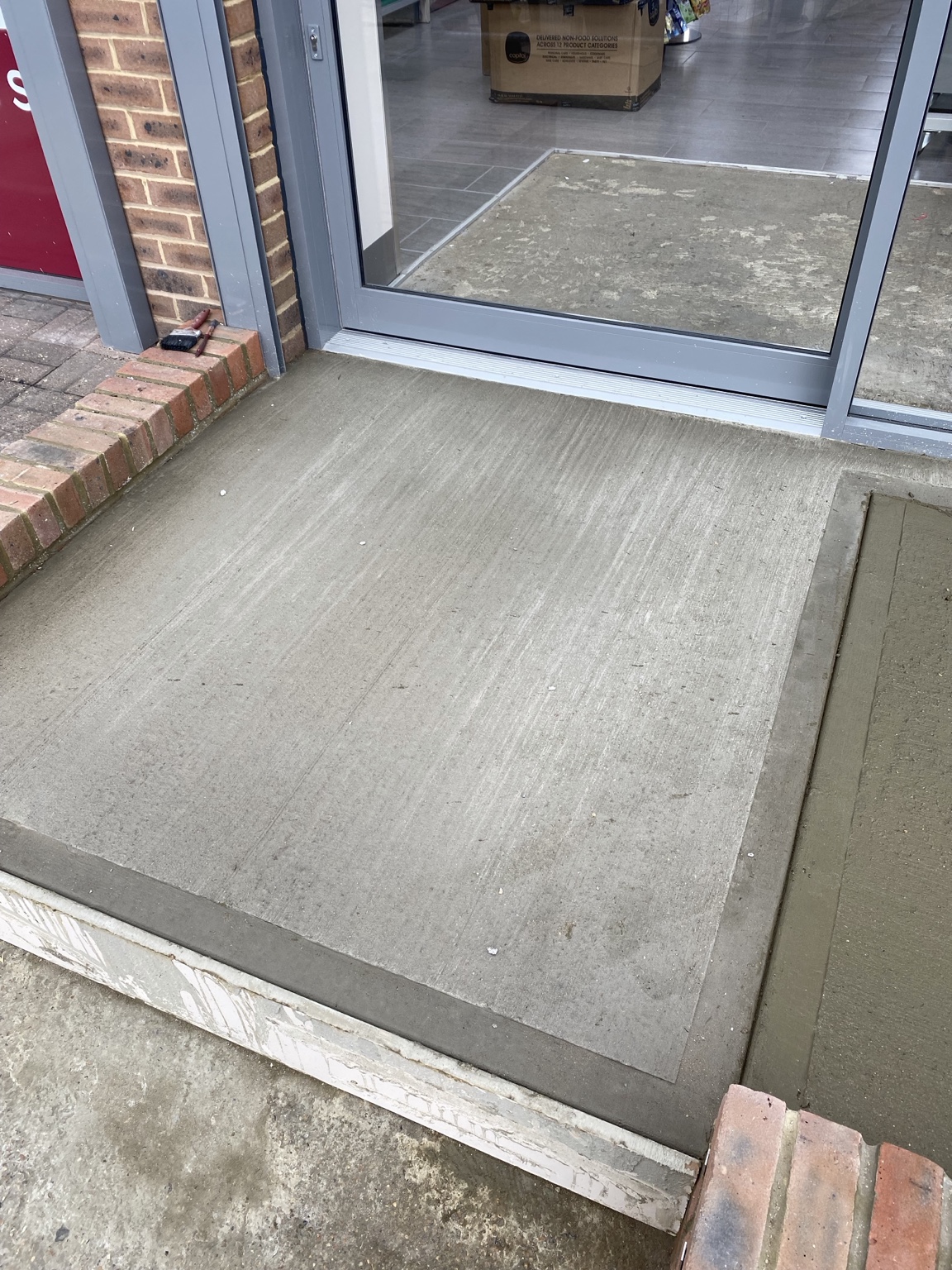 New concrete access ramp